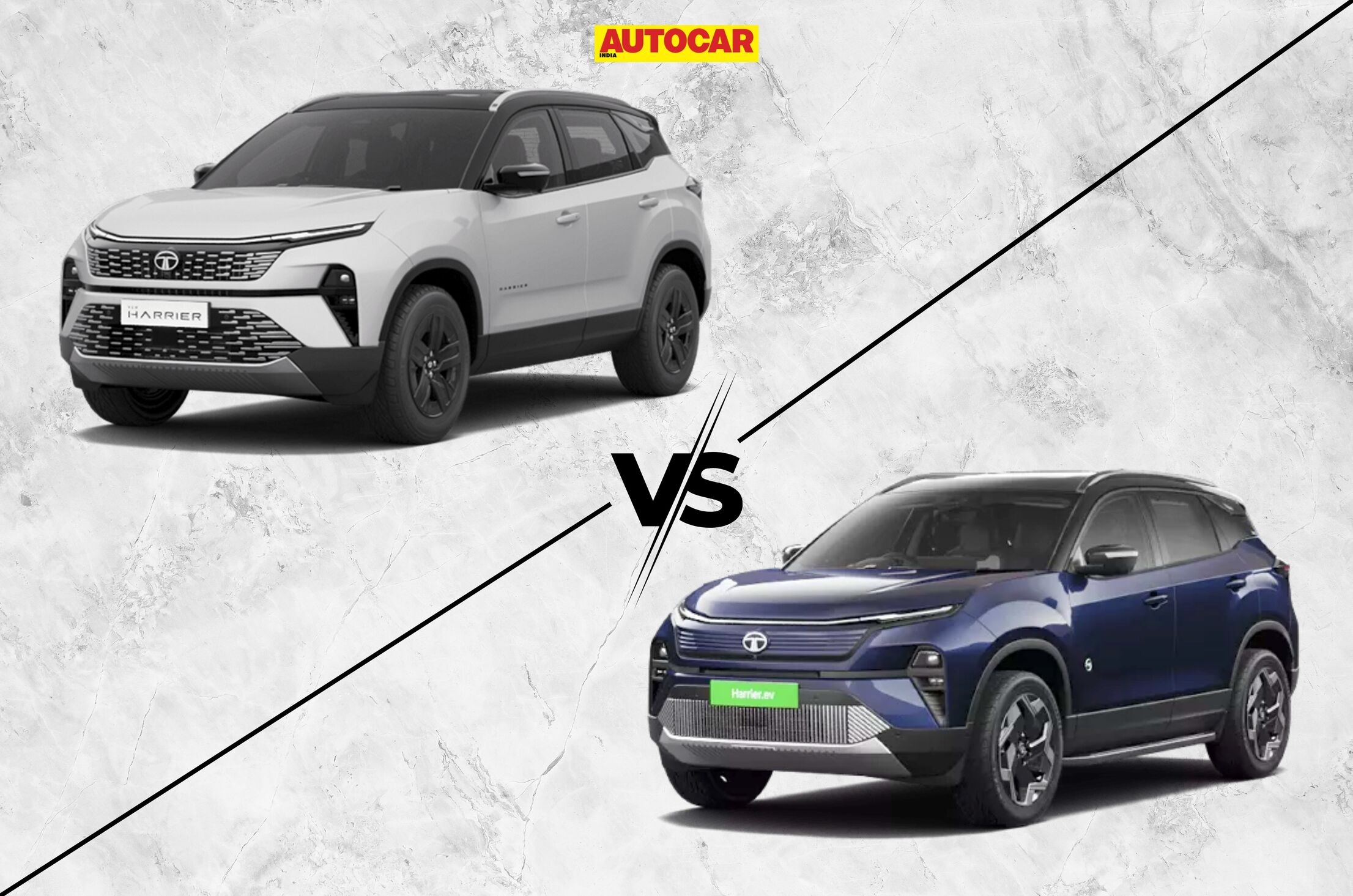 tata harrier ev vs diesel comparison differences explained